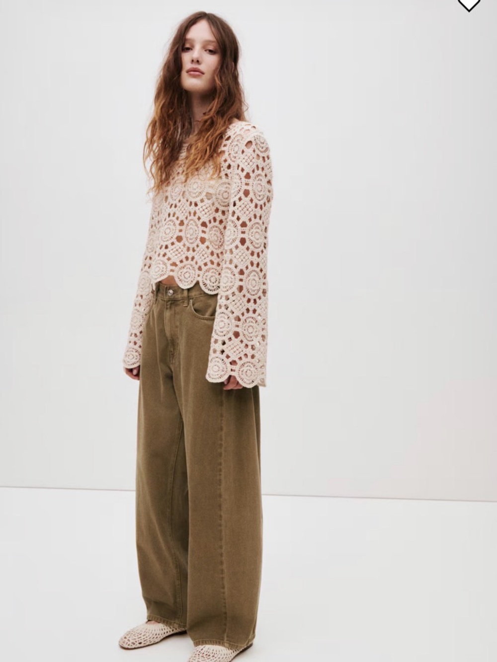 H&M BAGGY REGULAR-WAIST BARREL JEANS